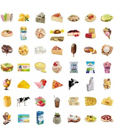 Food Stickers Pack Cute Fast Food Stickers Stickers Aesthetic Waterproof Stickers for Teens Girls Vinyl Stickers for Laptop L...