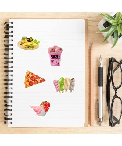 Food Stickers Pack Cute Fast Food Stickers Stickers Aesthetic Waterproof Stickers for Teens Girls Vinyl Stickers for Laptop L...