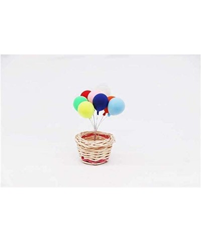 8pcs 1:12 Doll House Garden Decorative Resin Balloon Garden Bonsai Dollhouse Decorations Miniature Landscape Ornaments $16.98...