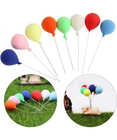 8pcs 1:12 Doll House Garden Decorative Resin Balloon Garden Bonsai Dollhouse Decorations Miniature Landscape Ornaments $16.98...