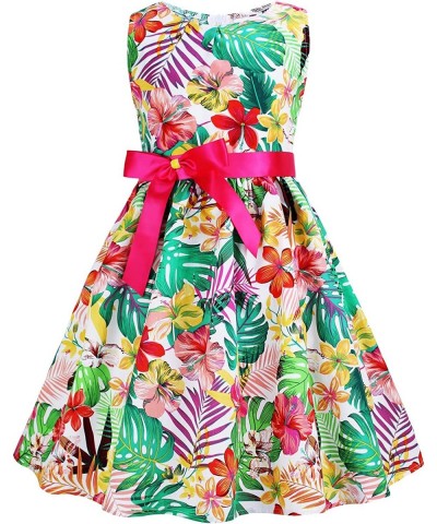 Kid Floral Cotton Girls Dresses Summer Girl Clothes $25.52 Kids' Costumes