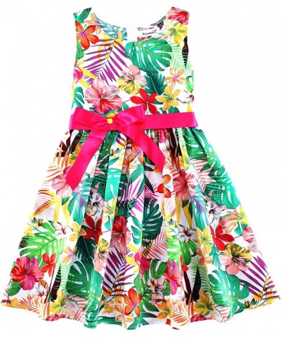 Kid Floral Cotton Girls Dresses Summer Girl Clothes $25.52 Kids' Costumes