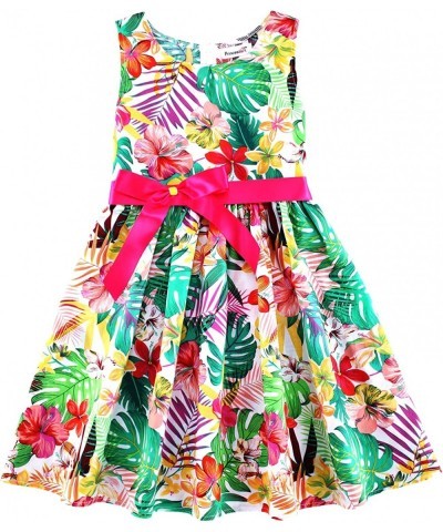 Kid Floral Cotton Girls Dresses Summer Girl Clothes $25.52 Kids' Costumes