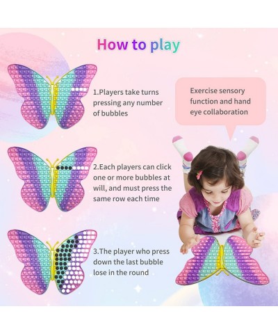 Jumbo Butterfly Pop for Girls It is 15.75 Inch 162 Bubbles Extra Large Pop Popping Fidget Toys Giant Butterfly Toy Huge Big J...