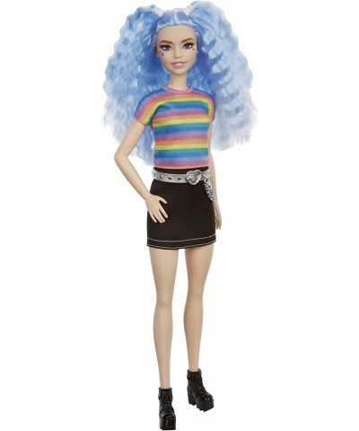 Fashionistas Doll 170 Rainbow Striped Top & Black Skirt Toy for Kids 3 to 8 Years Old Pink $22.83 Dolls