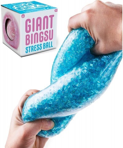 Giant Ice Stress Ball - Super Size Stress Fidget Toy Filled with Bingsu Beads - Shiny Crystal Beads Look Just Like Shaved Ice...