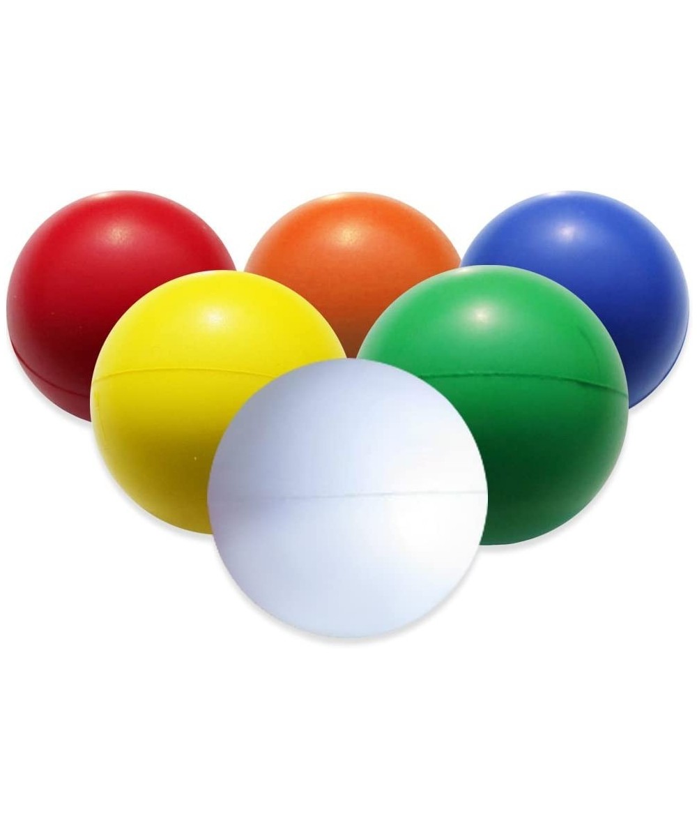 TOAOB Stress Relief Balls Non-Toxic Squeeze Balls 6 Pack 2.5 Inch Colorful Foam Balls for Kids and Adults Hand Exercise Squis...