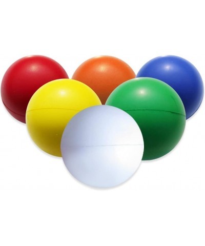 TOAOB Stress Relief Balls Non-Toxic Squeeze Balls 6 Pack 2.5 Inch Colorful Foam Balls for Kids and Adults Hand Exercise Squis...