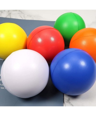 TOAOB Stress Relief Balls Non-Toxic Squeeze Balls 6 Pack 2.5 Inch Colorful Foam Balls for Kids and Adults Hand Exercise Squis...