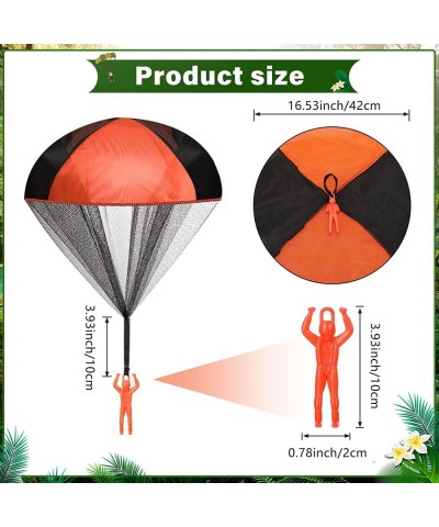 25 Pcs Parachute Toy Children's Flying Toys Camo Parachute Army Parachute Flying Throwing Toy for Kids School Outdoor No Batt...