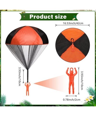 25 Pcs Parachute Toy Children's Flying Toys Camo Parachute Army Parachute Flying Throwing Toy for Kids School Outdoor No Batt...