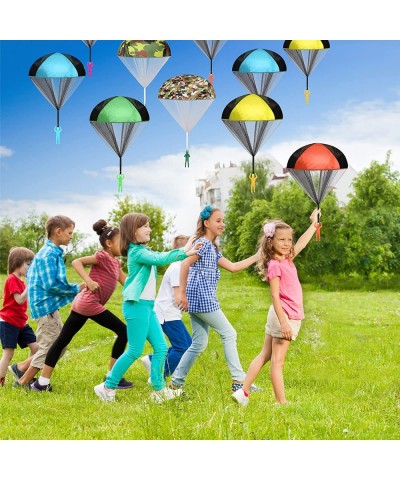 25 Pcs Parachute Toy Children's Flying Toys Camo Parachute Army Parachute Flying Throwing Toy for Kids School Outdoor No Batt...