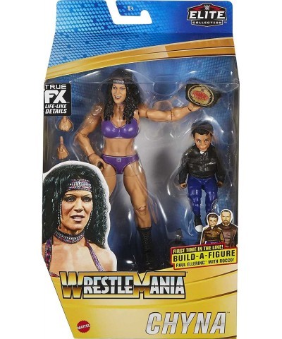 WWE Wrestlemania 37 Elite Collection Chyna Action Figure with Women’s Championship and Paul Ellering and Rocco BuildAFigure P...