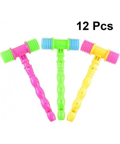 Hammer Pounding Toys 12pcs Plastic Squeaky Hammer Toy Beating Gavel Toys Mallet Musical Pounding Toy for Party Favors Random ...