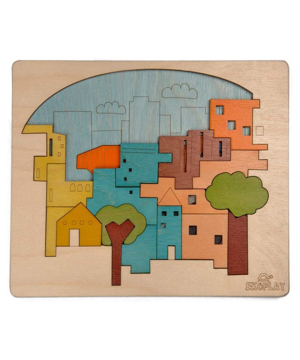 EKOPLAY’s Multi Layered Wooden Puzzles for Kids 23 Piece Jigsaw Puzzle for School Kids Learning Educational Toys Gifts for Bo...