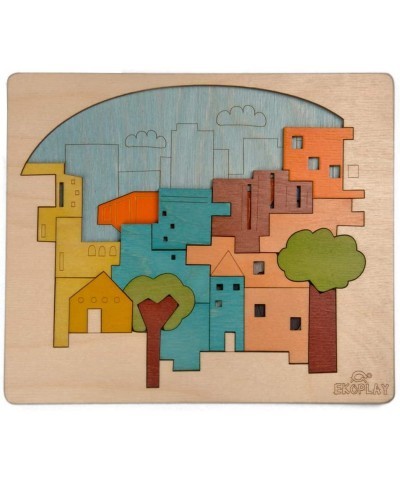 EKOPLAY’s Multi Layered Wooden Puzzles for Kids 23 Piece Jigsaw Puzzle for School Kids Learning Educational Toys Gifts for Bo...