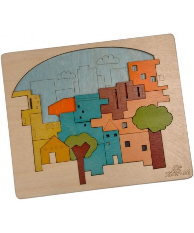 EKOPLAY’s Multi Layered Wooden Puzzles for Kids 23 Piece Jigsaw Puzzle for School Kids Learning Educational Toys Gifts for Bo...