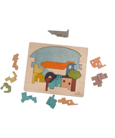 EKOPLAY’s Multi Layered Wooden Puzzles for Kids 23 Piece Jigsaw Puzzle for School Kids Learning Educational Toys Gifts for Bo...