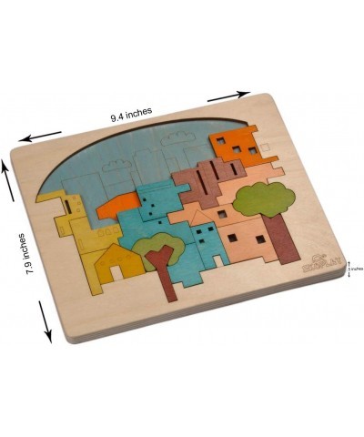 EKOPLAY’s Multi Layered Wooden Puzzles for Kids 23 Piece Jigsaw Puzzle for School Kids Learning Educational Toys Gifts for Bo...