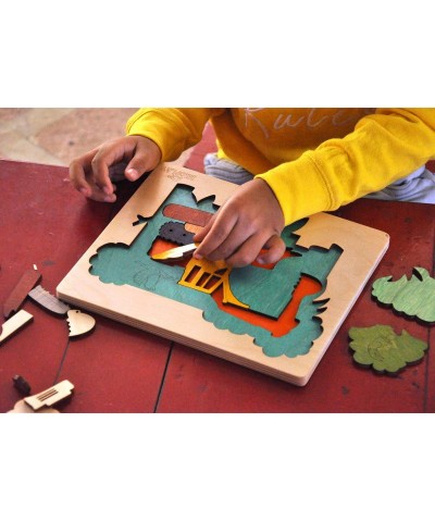 EKOPLAY’s Multi Layered Wooden Puzzles for Kids 23 Piece Jigsaw Puzzle for School Kids Learning Educational Toys Gifts for Bo...