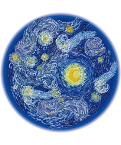 Puzzle-Starry Starry Night-1000 Pieces Creative Round Blue Board Jigsaw Puzzles Inspired by Van Gogh $31.44 Jigsaw Puzzles