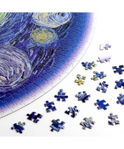 Puzzle-Starry Starry Night-1000 Pieces Creative Round Blue Board Jigsaw Puzzles Inspired by Van Gogh $31.44 Jigsaw Puzzles