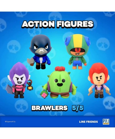 Brawl Stars Action Figures | All Five 4.5-Inch-Tall Collectibles | Brawl Stars Toys and Playable Mini Toys | Spike Crow Colt ...