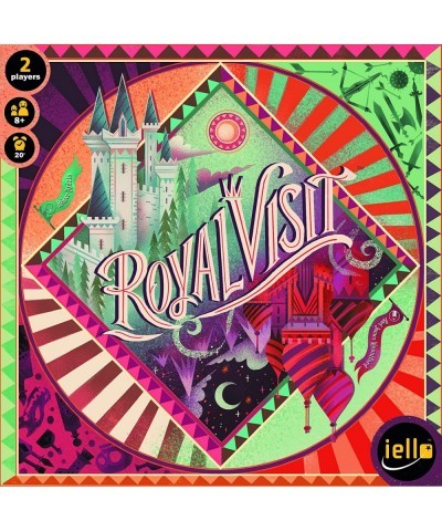 IELLO: Royal Visit Strategy Board Game Bring The King to Your Castle Become a Legend in The Valley Made for 2 Players for Age...