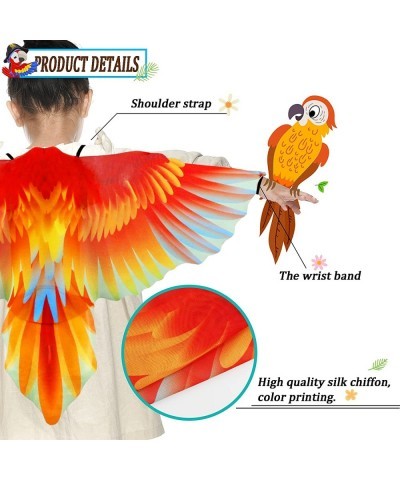 Bird-Costume-Parrot-Wings for Kids with Bird Headbands Boys Girls Eagle Dress-up Cape Halloween Party Favors Gifts $24.93 Kid...