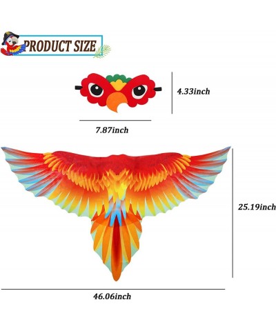 Bird-Costume-Parrot-Wings for Kids with Bird Headbands Boys Girls Eagle Dress-up Cape Halloween Party Favors Gifts $24.93 Kid...