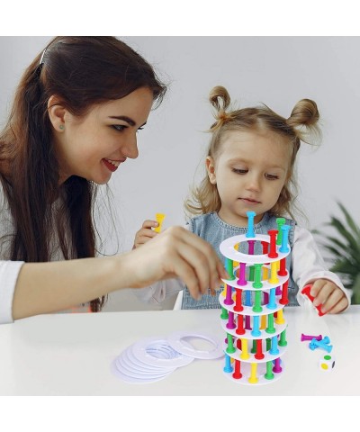 Crazy Tower - Stacking Tower Game with Fun Roman Column Design- Toppling Leaning Tower Toy with Dice - Developmental & Intera...