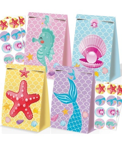 24Pcs Mermaid Party Favor Bags Mermaid Gift Bags Little Mermaid Candy Bags Under The Sea Party Decorations Mermaid Birthday P...