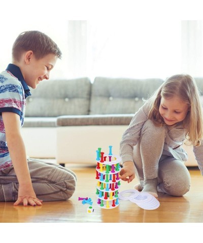 Crazy Tower - Stacking Tower Game with Fun Roman Column Design- Toppling Leaning Tower Toy with Dice - Developmental & Intera...