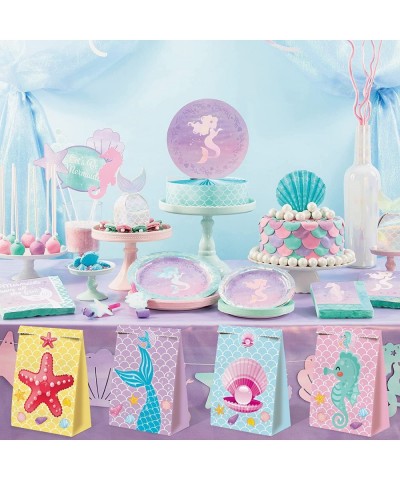 24Pcs Mermaid Party Favor Bags Mermaid Gift Bags Little Mermaid Candy Bags Under The Sea Party Decorations Mermaid Birthday P...