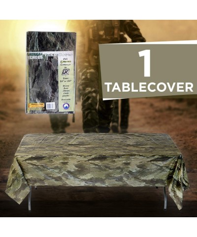 Military Army Camo Table Cover (54" x 108" Heavyweight Plastic) American Heroes Party Collection $20.77 Kids' Party Tablecovers