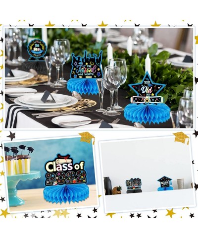 8 Pcs 2022 Graduation Party Table Decorations Congrats Grad Honeycomb Centerpieces Class of 2022 Table Toppers Graduation Tab...