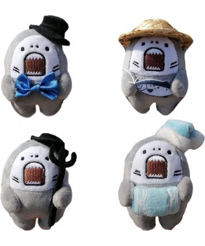 Cute Cartoon Shark Plush Doll Mini Plush Pendant Keychain Toy 3“ Soft Stuffed Animal Plushies. (Set2(4Pcs)) $49.42 Stuffed An...