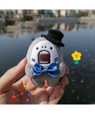 Cute Cartoon Shark Plush Doll Mini Plush Pendant Keychain Toy 3“ Soft Stuffed Animal Plushies. (Set2(4Pcs)) $49.42 Stuffed An...