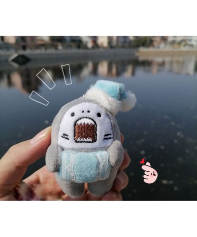 Cute Cartoon Shark Plush Doll Mini Plush Pendant Keychain Toy 3“ Soft Stuffed Animal Plushies. (Set2(4Pcs)) $49.42 Stuffed An...