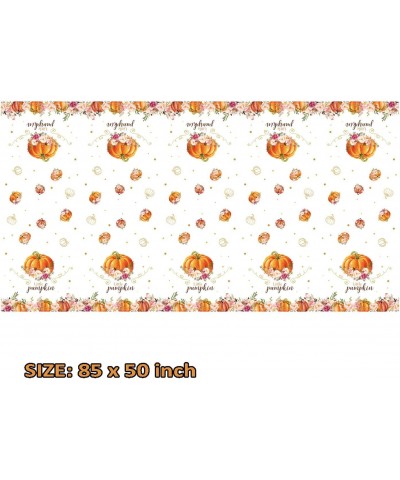 Little Pumpkin Table Cloth for Birthday Party Little Pumpkin is On The Way Baby Shower 2 Pack $16.16 Kids' Party Tablecovers