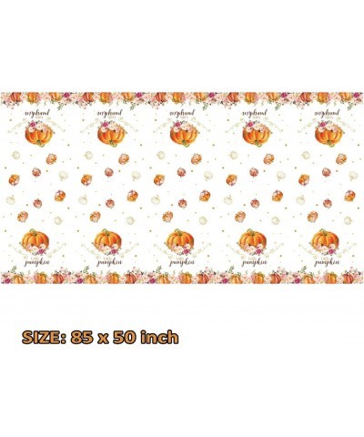 Little Pumpkin Table Cloth for Birthday Party Little Pumpkin is On The Way Baby Shower 2 Pack $16.16 Kids' Party Tablecovers