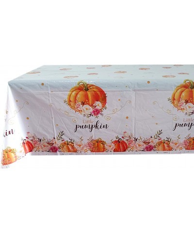 Little Pumpkin Table Cloth for Birthday Party Little Pumpkin is On The Way Baby Shower 2 Pack $16.16 Kids' Party Tablecovers