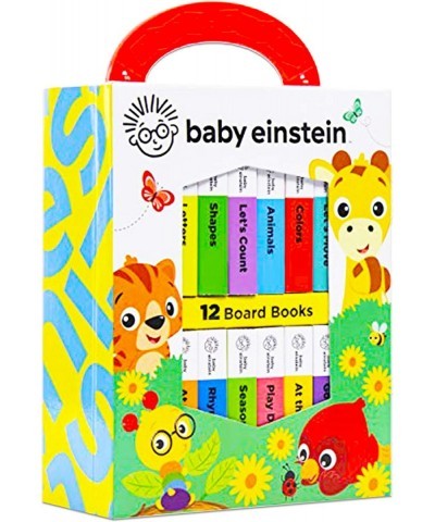 Baby Einstein Board Books Set Toddlers Babies Bundle ~ Baby Einstein My First Library 12 Book Set Baby Einstein Board Book Bl...