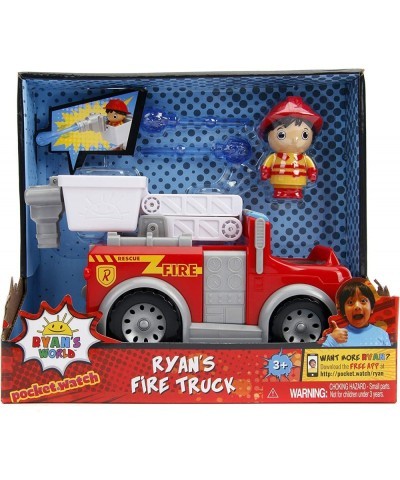 Ryan's World Fire Truck with Ryan Figure 6" Feature Vehicle Red $20.18 Kids' Play Trucks