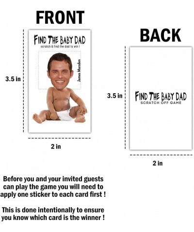 Baby Shower Games – Find the Baby Dad Scratch Off Celebrity Cards Baby Shower Party Games Supplies – 36 Cards(BA02-heiR) $26....