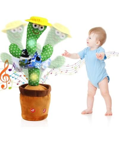 Dancing Cactus Talking Baby Toys with Lights Dancing Cactus Mimicking Toy Repeats What You Say Cactus Toy for Children's Earl...