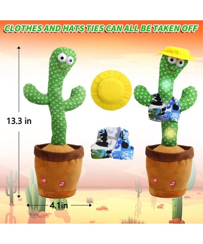 Dancing Cactus Talking Baby Toys with Lights Dancing Cactus Mimicking Toy Repeats What You Say Cactus Toy for Children's Earl...