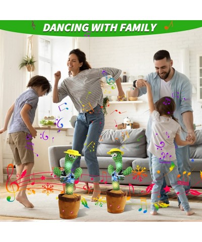 Dancing Cactus Talking Baby Toys with Lights Dancing Cactus Mimicking Toy Repeats What You Say Cactus Toy for Children's Earl...