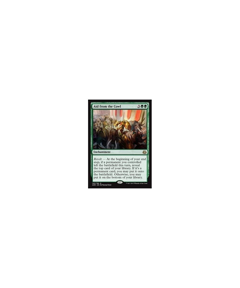 Aid from The Cowl (105/184) - Aether Revolt - Foil $10.18 Card Games