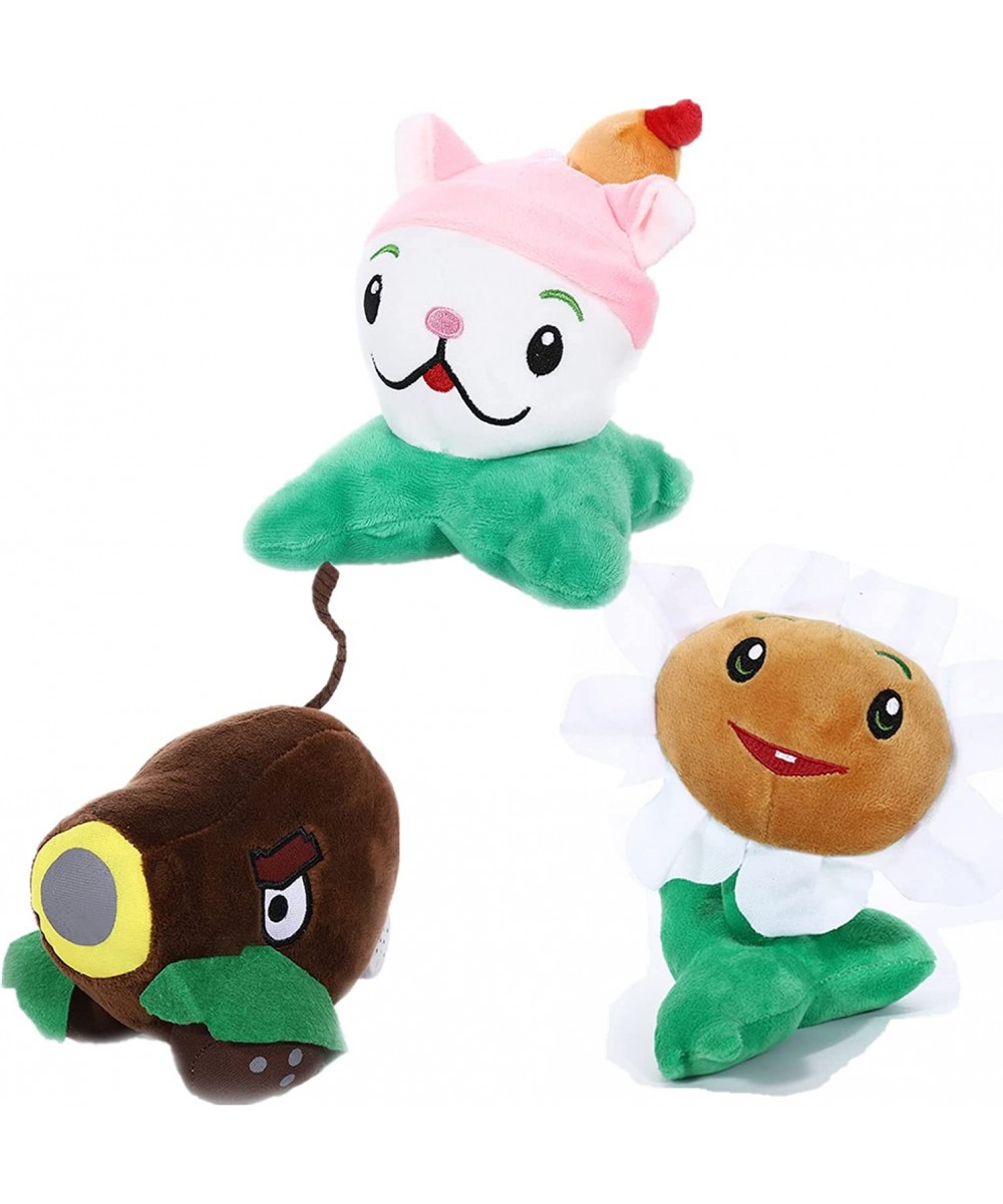 3 PCS PVZ Plush Plants Sets Toys Cattail Coconut Cannon Marigold Plant Figure Doll Great Gift for Christmas Birthday New $41....